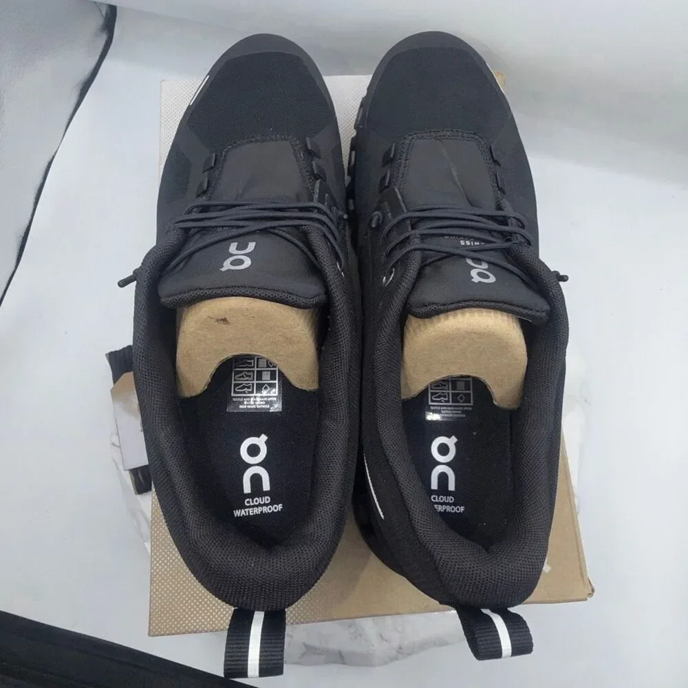 ON CLOUD Cloud 5 Waterproof All Black Sneakers-8.5 NEW! - Picture 6 of 10